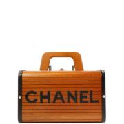 Chanel Vintage Pre-owned Tyg handvskor Brown, Dam