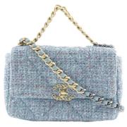 Chanel Vintage Pre-owned Canvas chanel-vskor Blue, Dam