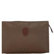 Yves Saint Laurent Vintage Pre-owned Canvas kuvertvskor Brown, Dam