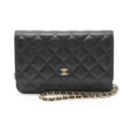 Chanel Vintage Pre-owned Laeder chanel-vskor Black, Dam