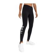 Dsquared2 Svarta Logo Leggings Stiligt Passform Black, Dam