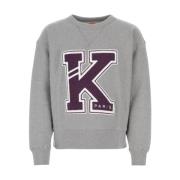 Kenzo Grå Varsity Bomullsweatshirt Gray, Herr