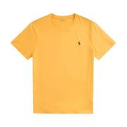 Ralph Lauren Gul Custom Slim Fit T-shirt Yellow, Herr