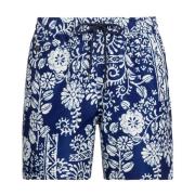 Ralph Lauren Mönstrade shorts med snörning Blue, Herr