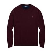 Ralph Lauren Ulltröja med broderat logotyp Regular Fit Brown, Herr