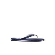 Ralph Lauren Marinblå flip-flops med Bolt Big Pony-logotyp Blue, Herr