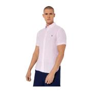 Ralph Lauren Linneskjorta med korta ärmar Slim fit White, Herr