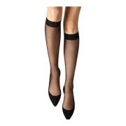 Wolford Svarta knähöga strumpor IND 10 Black, Dam