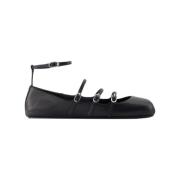 Alexander McQueen Laeder lgskor Black, Dam