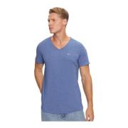 Tommy Jeans Grundläggande V-ringad T-shirt - Blå Blue, Herr