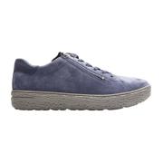 Hartjes Blå Mocka Sneakers för Kvinnor Blue, Dam