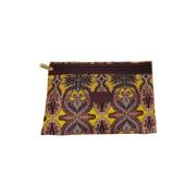 Etro Liten Gul Mönstrad Dam Pouch Yellow, Dam