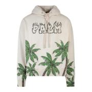 Palm Angels Hoodies Beige, Herr