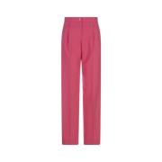 Palm Angels Fuchsia Bomullssydda Byxor Pink, Dam