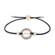 Tory Burch Svart Logobracelet Stiligt Läder Black, Dam