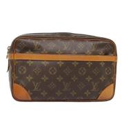 Louis Vuitton Vintage Pre-owned Canvas kuvertvskor Brown, Dam