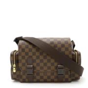 Louis Vuitton Vintage Pre-owned Canvas axelremsvskor Brown, Dam