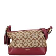 Coach Pre-owned Pre-owned Canvas axelremsvskor Beige, Dam