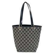 Gucci Vintage Pre-owned Canvas totevskor Black, Dam