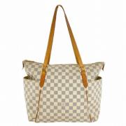 Louis Vuitton Vintage Pre-owned Canvas axelremsvskor White, Dam