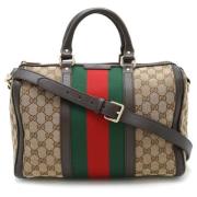 Gucci Vintage Pre-owned Canvas gucci-vskor Beige, Dam