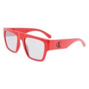 Calvin Klein Jeans Röd Bio-Injected Unisex Solglasögon Red, Unisex