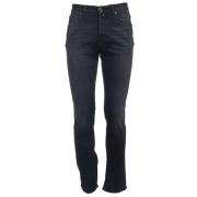 Jacob Cohën Slim Fit Bard Jeans med Broderat Logotyp Black, Herr