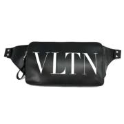 Valentino Vintage Pre-owned Laeder crossbodyvskor Black, Herr