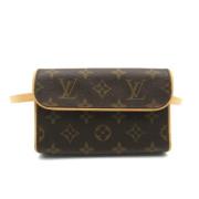 Louis Vuitton Vintage Pre-owned Canvas axelremsvskor Brown, Dam