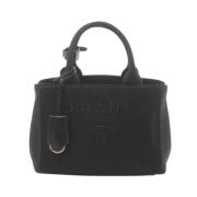 Prada Vintage Pre-owned Canvas prada-vskor Black, Dam