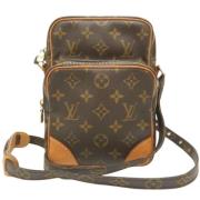 Louis Vuitton Vintage Pre-owned Canvas axelremsvskor Brown, Dam