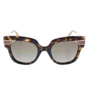 Gucci Vintage Pre-owned Metall solglasgon Brown, Dam