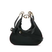 Gucci Vintage Pre-owned Laeder crossbodyvskor Black, Dam