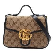 Gucci Vintage Pre-owned Canvas handvskor Beige, Dam