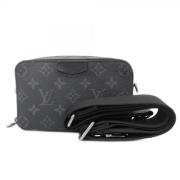 Louis Vuitton Vintage Pre-owned Tyg axelremsvskor Gray, Herr