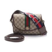 Gucci Vintage Pre-owned Canvas crossbodyvskor Beige, Dam