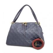 Louis Vuitton Vintage Pre-owned Tyg axelremsvskor Blue, Dam