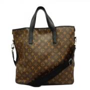 Louis Vuitton Vintage Pre-owned Tyg totevskor Brown, Herr