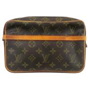 Louis Vuitton Vintage Pre-owned Canvas kuvertvskor Brown, Dam