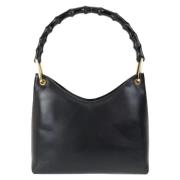 Gucci Vintage Pre-owned Laeder crossbodyvskor Black, Dam