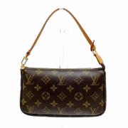 Louis Vuitton Vintage Pre-owned Canvas handvskor Brown, Dam