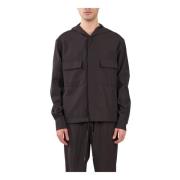 Costumein Overshirt i ren ull med huva Brown, Herr