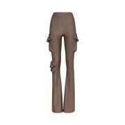 F**k Dam Leggings, Fw24-0625 Syntetiskt Material Brown, Dam