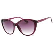 Calvin Klein Lila Resin Solglasögon för Kvinnor Purple, Dam