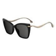 Jimmy Choo Svarta Acetat Solglasögon för Kvinnor Black, Dam