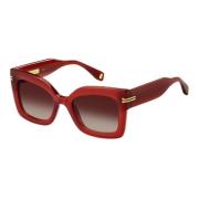 Marc Jacobs Röd Acetat Dam Solglasögon Red, Dam