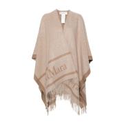 Max Mara Ulljacka med fransdetaljer Beige, Dam