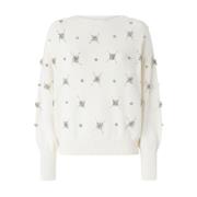 Pinko Stilfull Stickad Klädkollektion White, Dam