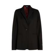 Tommy Hilfiger Reguljär Blazer för Core Collection Black, Dam