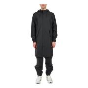 Rains Vattentät fishtail parka med huva Black, Herr